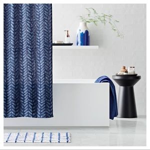 Project 62 Target Blue Patterned Shower Curtain